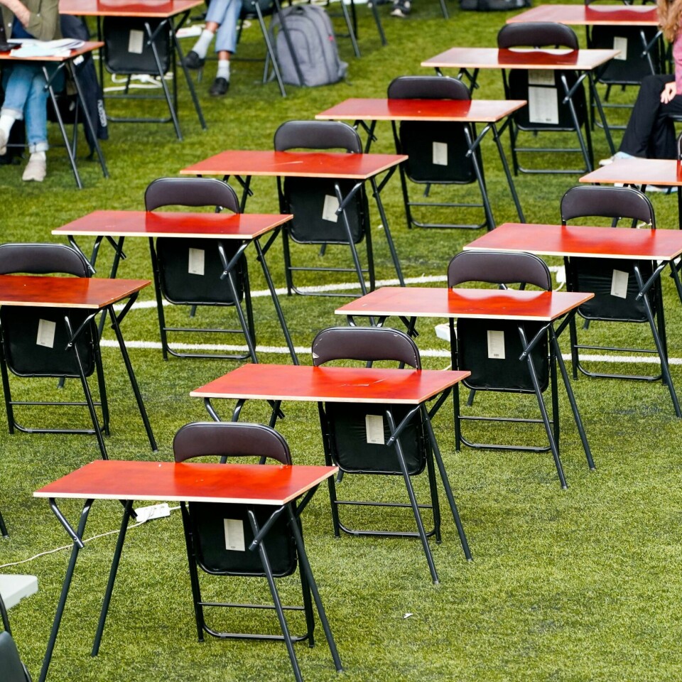 AVLYST: Det blir ingen skriftlig eksamen våren 2021. Men mange skal ha muntlig eksamen slik som de ville hatt i et normalt år uten korona.