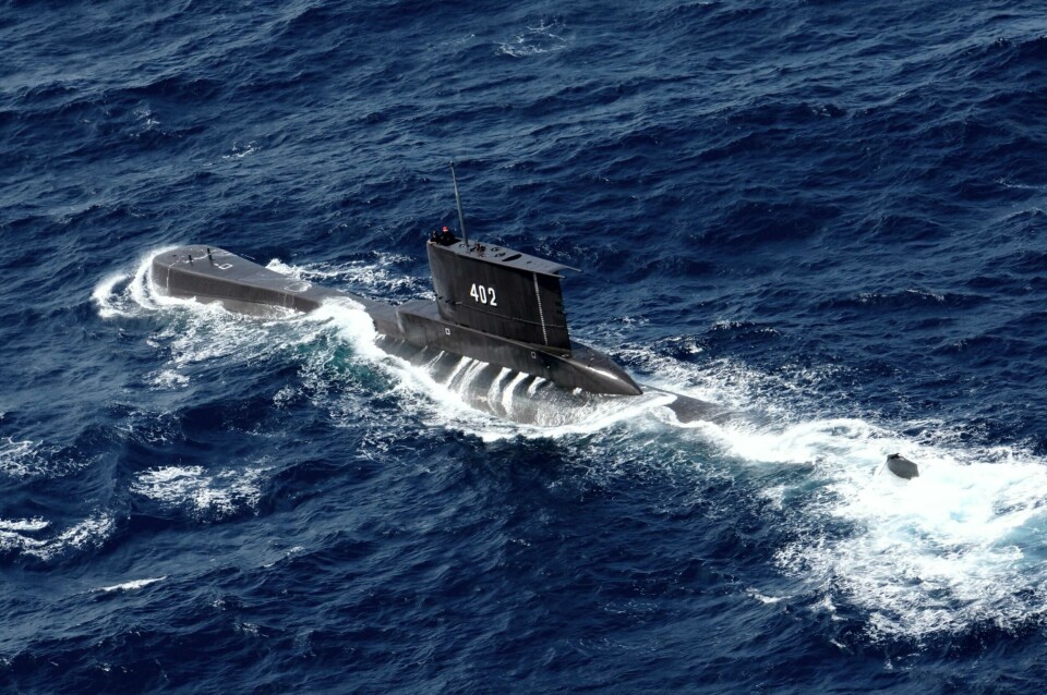 SAVNET: Ubåten KRI Nanggala-402 er savnet, sier marinen i Indonesia. Ubåten sluttet å svare på anrop onsdag morgen.