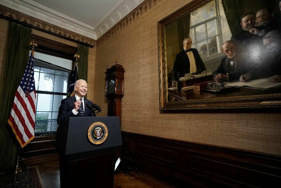 TALE: USAs president Joe Biden holdt en tale onsdag. Han fortalte at USA vil trekke seg ut av Afghanistan. Da følger Nato og Norge etter.