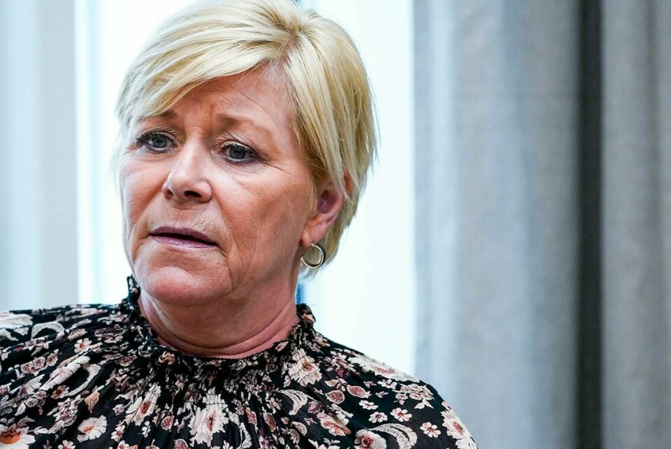 KORONA-REGLER: Siv Jensen har selv innrømmet at hun brøt korona-reglene 17. mai. Nå etterforsker politiet saken.