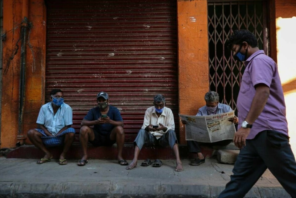 KRISE: Korona-krisen har rammet India hardt. Bare USA har oppdaget flere smittede.