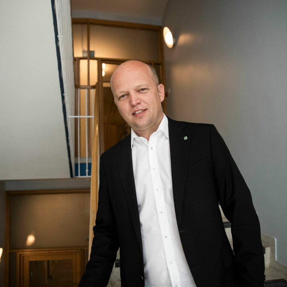 Leder for Senterpartiet (Sp), Trygve Slagsvold Vedum. Ved sist valg mente han at det største partiet burde få statsminister-rollen. Nå vil han ikke svare på spørsmålet. Sp-leder Trygve Slagsvold Vedum vil ikke svare på om han er aktuell som statsministerkandidat. Foto: Berit Roald / NTB