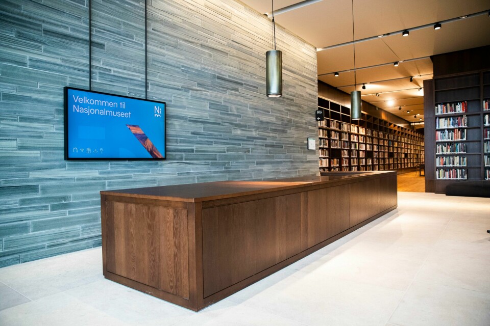 Byggeprosessen på Nasjonalmuseet har vært lang. Nå nærmer det seg slutten. Åpningen av museet vil være nøyaktig om ett år. Interiør fra det nye Nasjonalmuseet. Dette er en del av biblioteket.Foto: Berit Roald / NTB