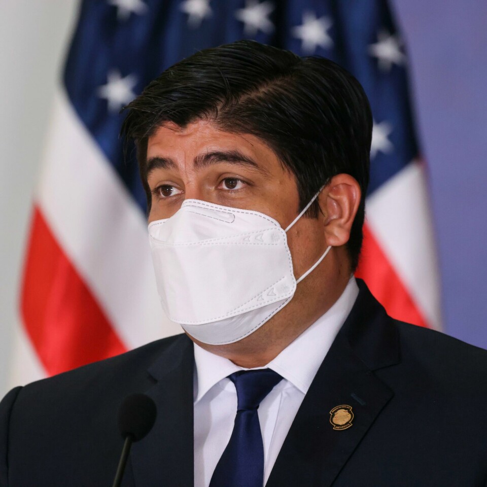 PRESIDENT: Carlos Alvarado er president i Costa Rica. Han håper at de som har drevet med korrupsjon, blir straffet for det. Costa Ricas president Carlos Alvarado Quesada sier han håper politiet klarer å komme til bunns i korrupsjonssaken som nå ryster landet. Foto: AP-NTB