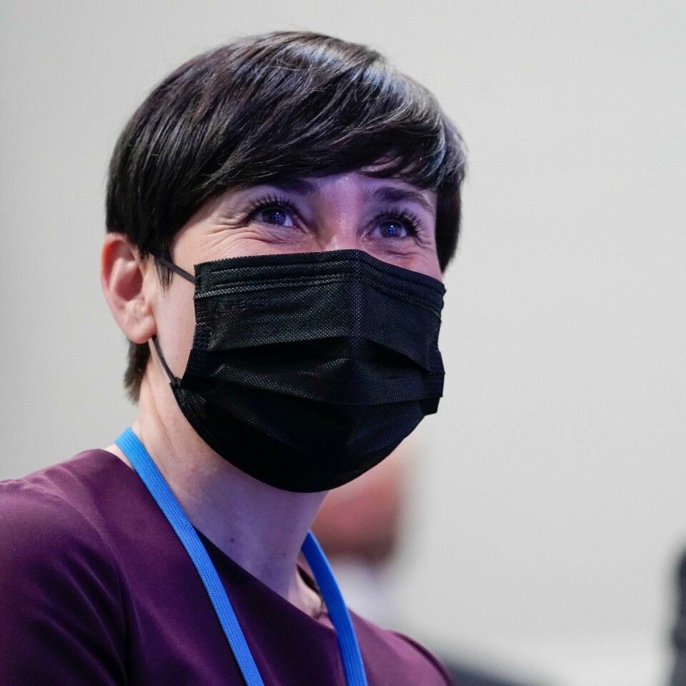 UTENRIKS: Ine Eriksen Søreide er utenriksminister. Hun sier at Norge gir 20 millioner kroner til Syria. De trenger hjelp til å håndtere korona-pandemien. Utenriksminister Ine Eriksen Søreide (H) melder at Norge gir 20 millioner til vaksinering og pandemibekjempelse i Syria.Foto: Torstein Bøe / NTB
