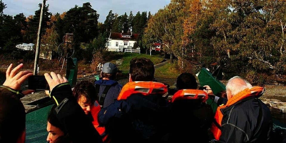 UØNSKET:  Forrige mandag fikk pressen besøke Utøya. Det var første gang etter terror-angrepene 22. juli. Det var nok med ett besøk, mener AUF. De ønsker at pressen nå skal holde seg unna øya.