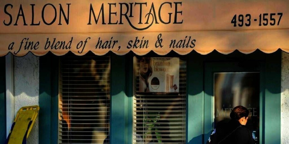 I denne frisørsalongen ble seks mennesker drept onsdag.