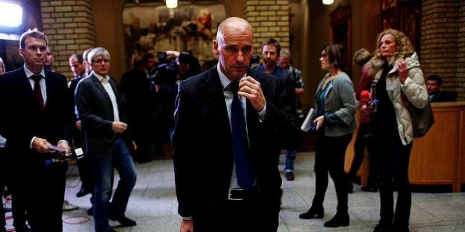 PRESSET: Anders Behring Breiviks advokat Geir Lippestad ble presset. Utenlandske journalister ville ha informasjon om Breivik.