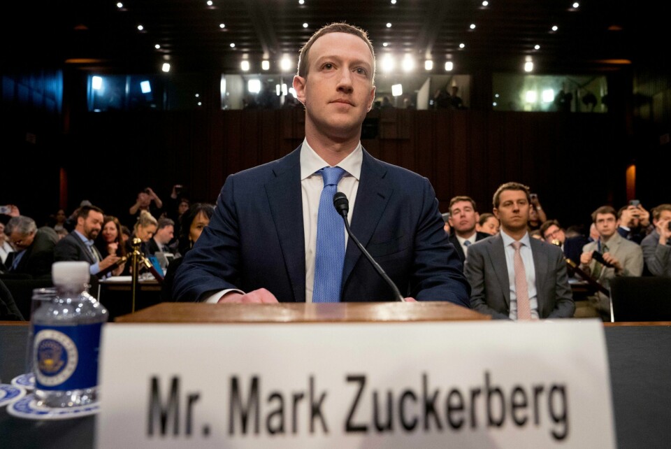 BEKLAGET: Mark Zuckerberg i Facebook svarte kritiske politikere.