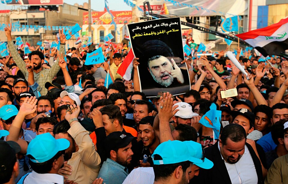 VINNER? Muqtada al-Sadr leder i valget i Irak.