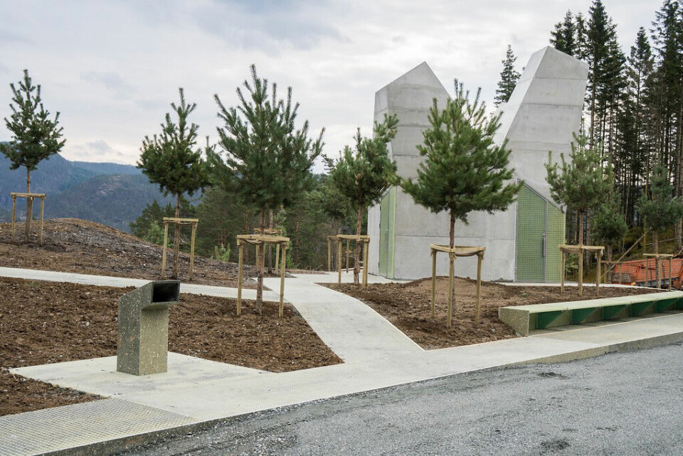 OSTASEIDN: Rasteplassen ligger i Ryfylke i Rogaland. Bildet viser Ostasteidn rasteplass ved Nasjonal turistveg Ryfylke i Rogaland.