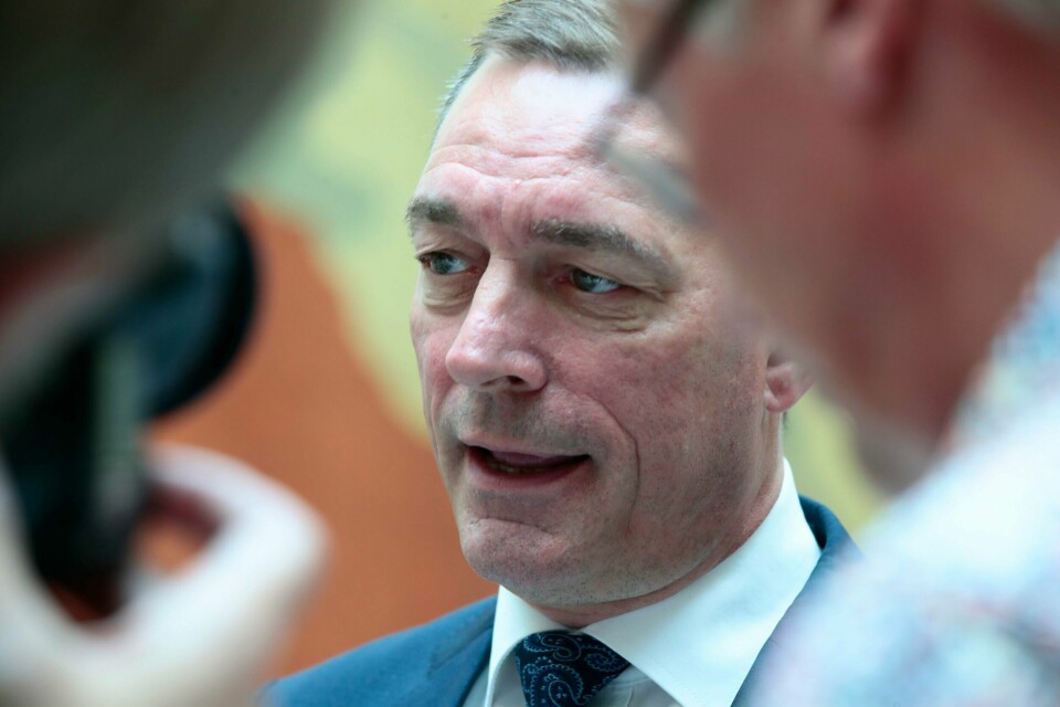 SOLDATER: Frank Bakke-Jensen er forsvarsminister. Han vil ha flere amerikanske soldater i Norge.
