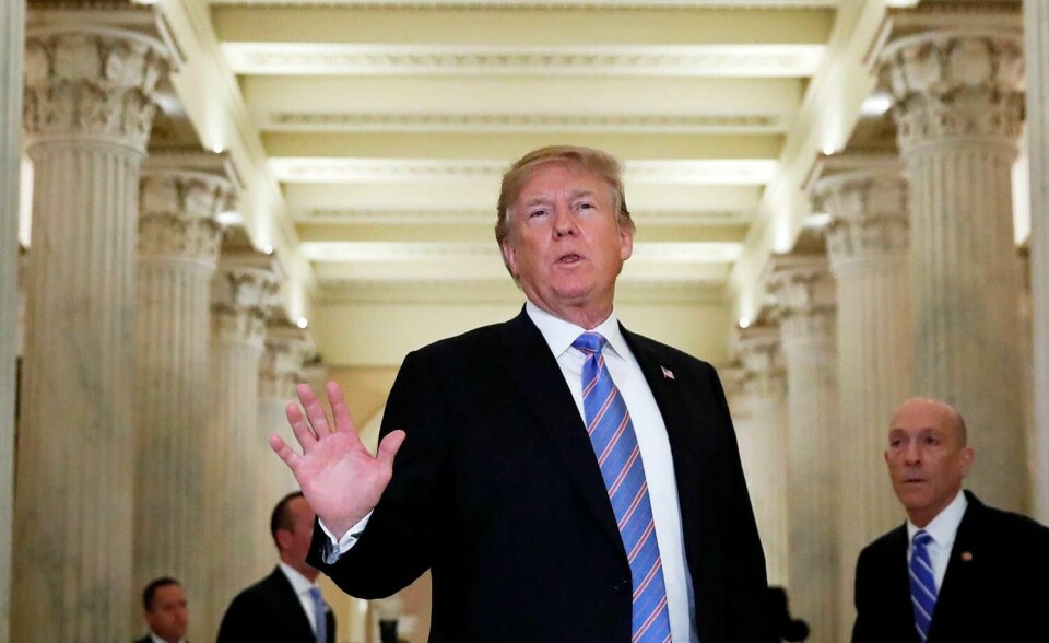 ENDRING: Donald Trump har ombestemt seg. Han har sagt at barn ikke lenger skal tas fra foreldre som prøver å komme seg inn i USA,