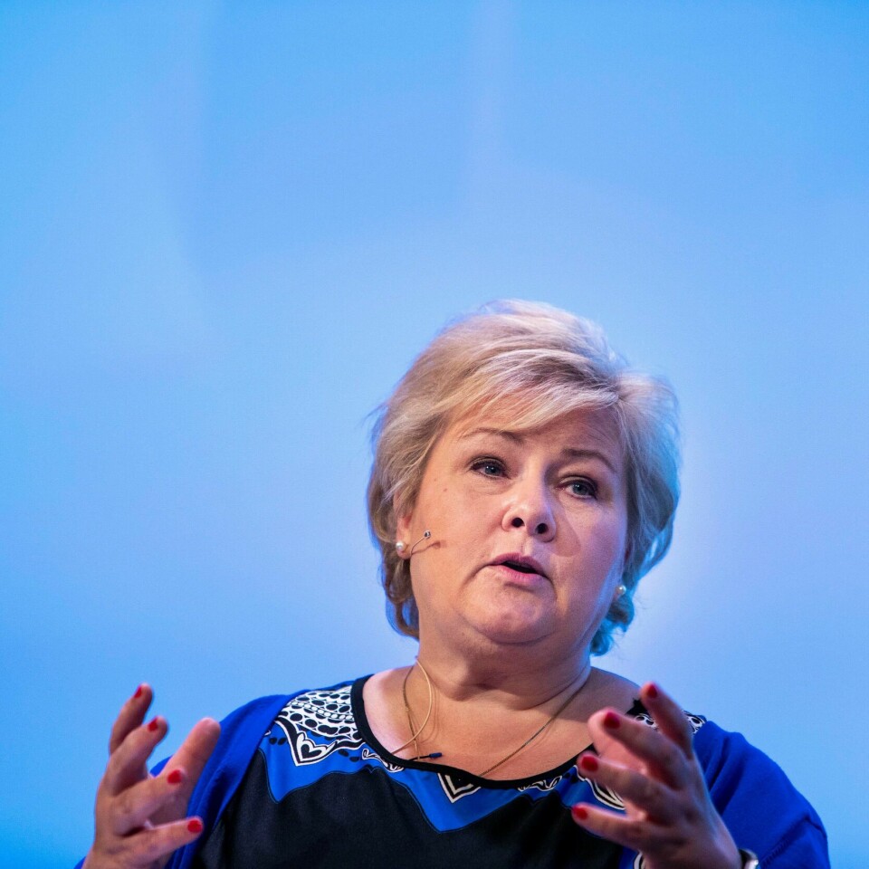 SAKLIG: Statsminister Erna Solberg synes ikke måten Sylvi Listhaug diskuterer på, er bra. Hun ønsker seg mer saklig debatt i politikken.