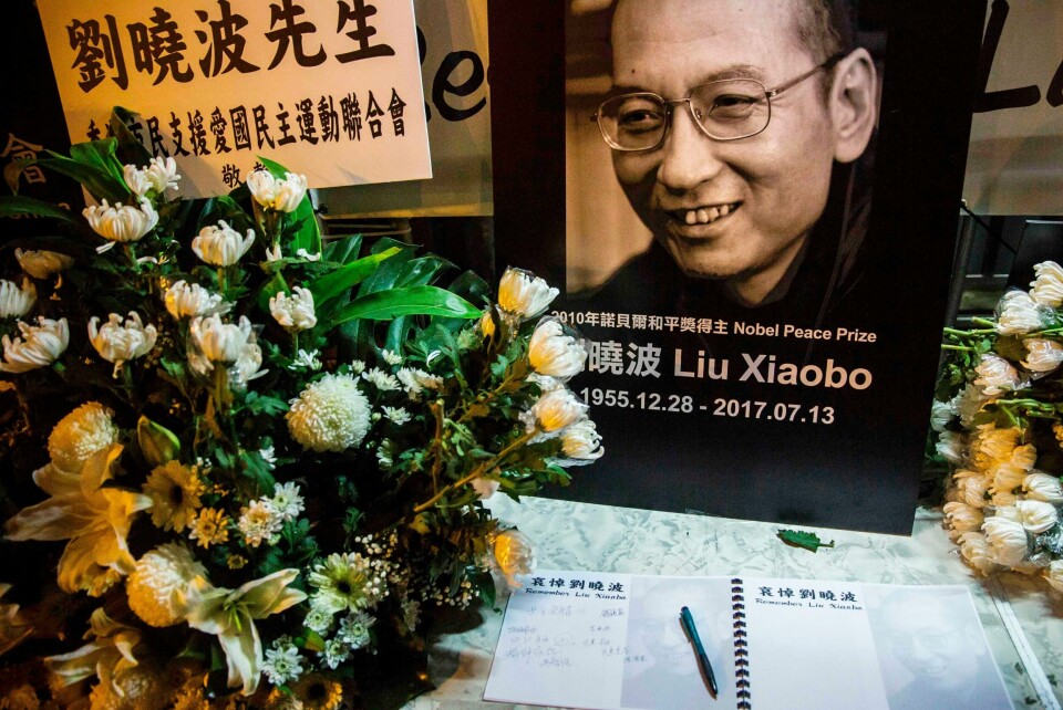 DØDE: Liu Xiaobo døde torsdag. Han vant Nobels fredspris i 2010.