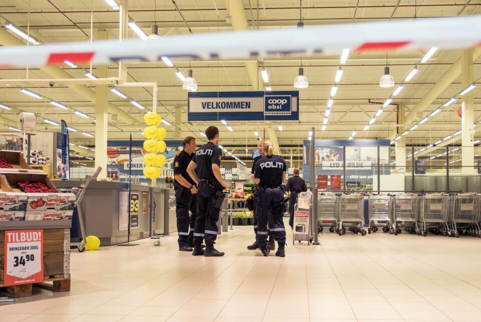 DRAP: En 17 år gammel jente ble stukket med kniv på Coop Obs på Sørlandssenteret i Kristiansand i Vest-Agder.