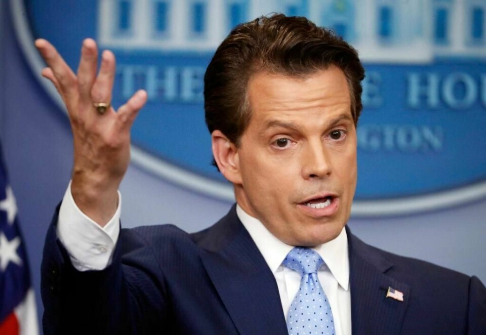 TØFF: Anthony Scaramucci er kjent for å være tøff i språket. Han er den nye kommunikasjons-sjefen i Det hvite hus i USA.