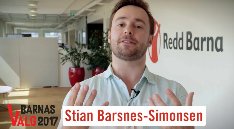 VALG: Barnas eget valg er på nettsidene barnasvalg.no. Stian Barsnes Simonsen leder nettsatsingen.