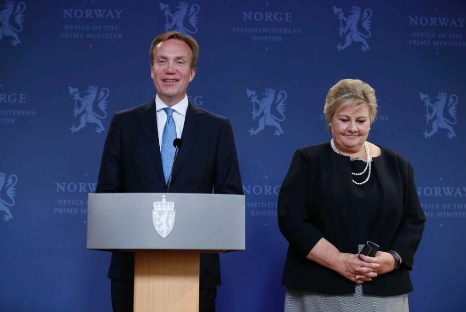 SLUTTER: Børge Brende (til venstre) gir seg som utenriksminister. Han skal bli president for organisasjonen World Economic Forum.