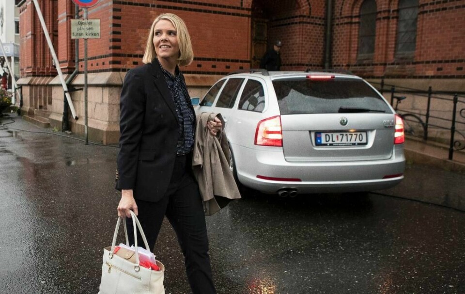 SVERIGE: Innvandrings-minister Sylvi Listhaug er i Sverige. Hun skal lære om innvandring.