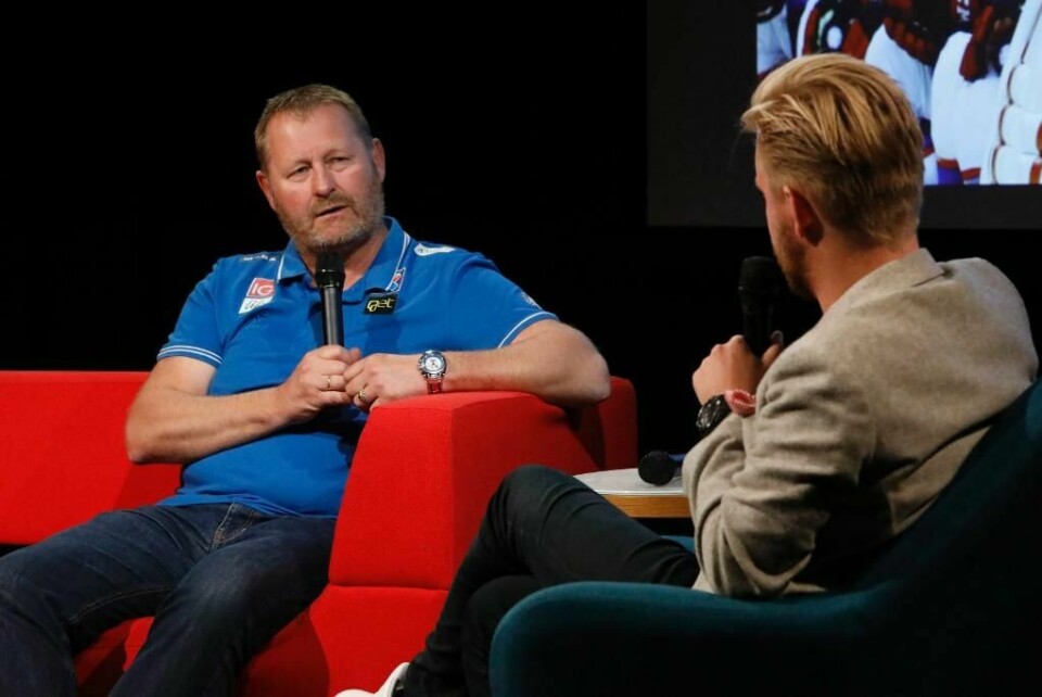 NM: Landslags-sjef Petter Thoresen (til venstre) tror Stavanger Oilers kommer til å gjøre det bra i eliteserien i ishockey.