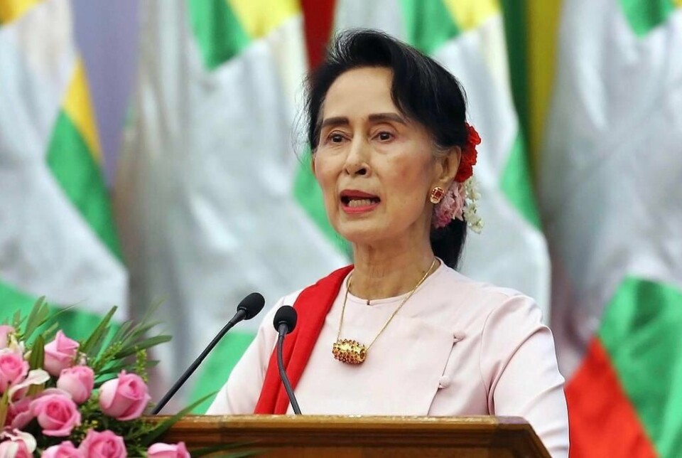 TALTE: Aung San Suu Kyi er Myanmars sivile leder.