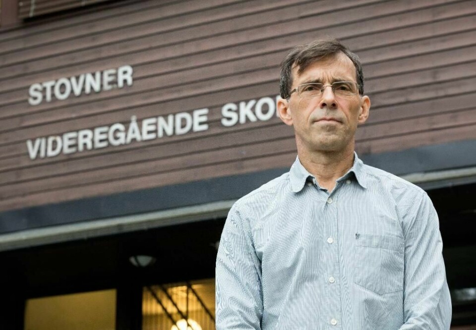 VOLD: Terje Wold er rektor ved Stovner videregående skole i Oslo. Han melder om flere hendelser med vold og trusler.