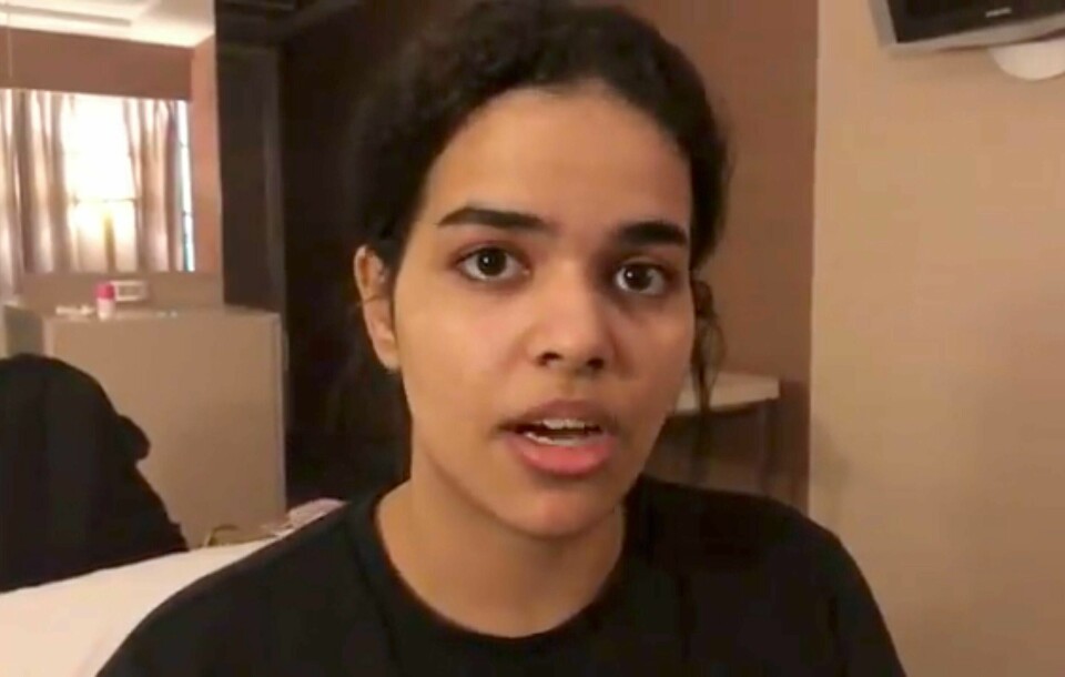 FLYKTNING: Verdens-organisasjonen FN sier Rahaf Mohamed al-Qunun er en flyktning.