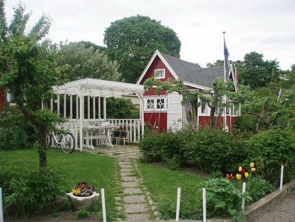 HYTTE: En av hyttene i kolonihagen på Sagene i Oslo. HYTTE: En av hyttene i kolonihagen på Sagene i Oslo.