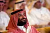 Bildet viser kronprins Mohammed bin Salman som smiler.