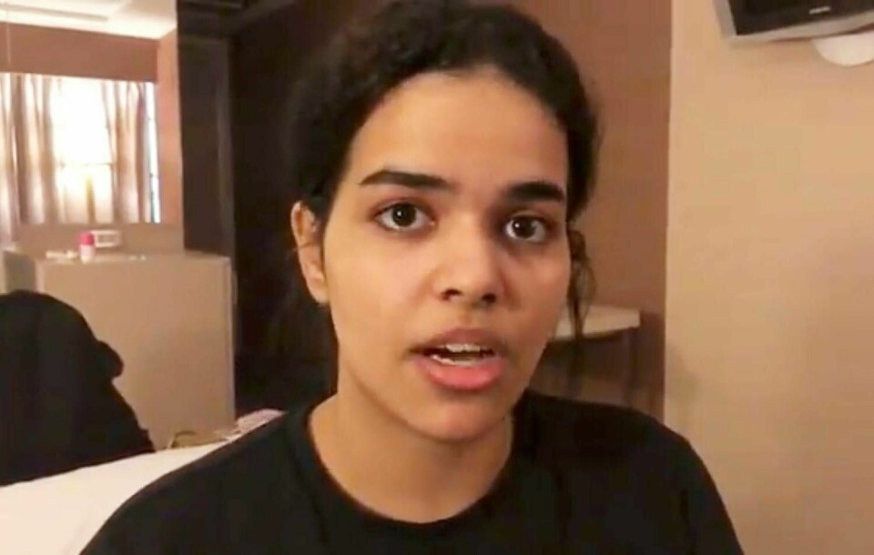 RØMTE: Flukten Rahaf Mohammed al-Qunun gjorde, endte til slutt i Canada. Der har hun fått asyl. Hun sa at hun fryktet å bli drept i hjemlandet Saudi-Arabia.