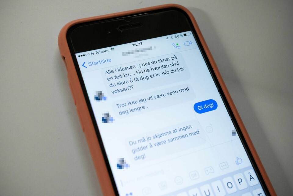 MOBBING: Færre elever blir mobbet på skolen.