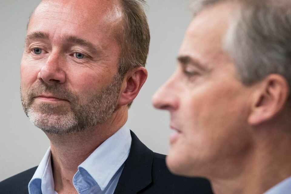 FERDIG: Saken mot Trond Giske i Ap er ferdig. ( Til venstre). Han får lov til å bli med som normalt i Arbeiderpartiet.