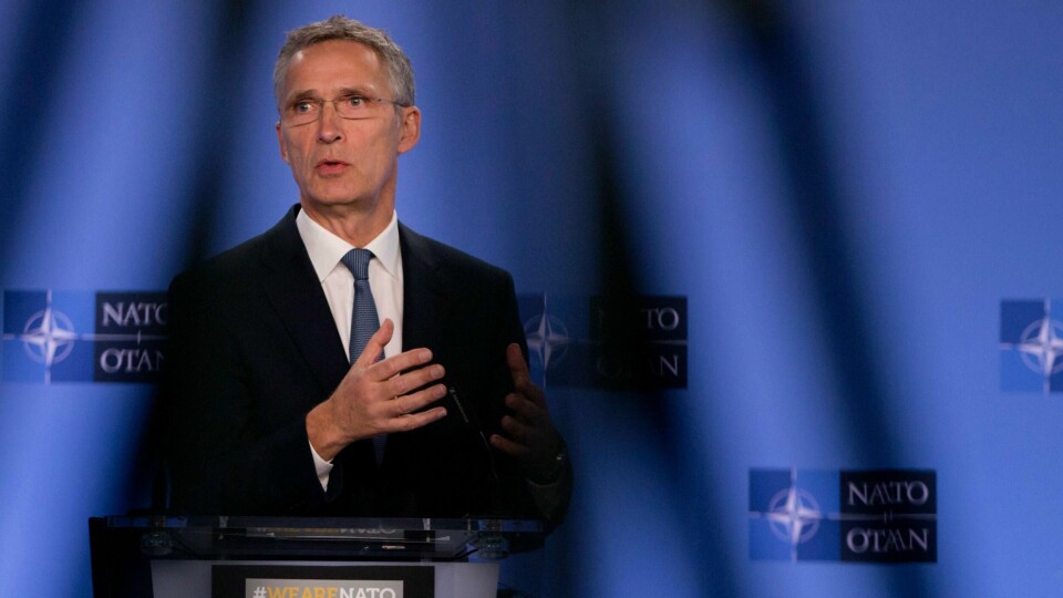 AVTALE: Jens Stoltenberg i Nato vil redde avtalen om atomvåpen.