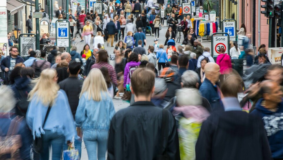 FLERE: Vi ble flere personer i Norge i fjor. Folketallet økte med 32.000. Foto: Vidar Ruud / NTB scanpix