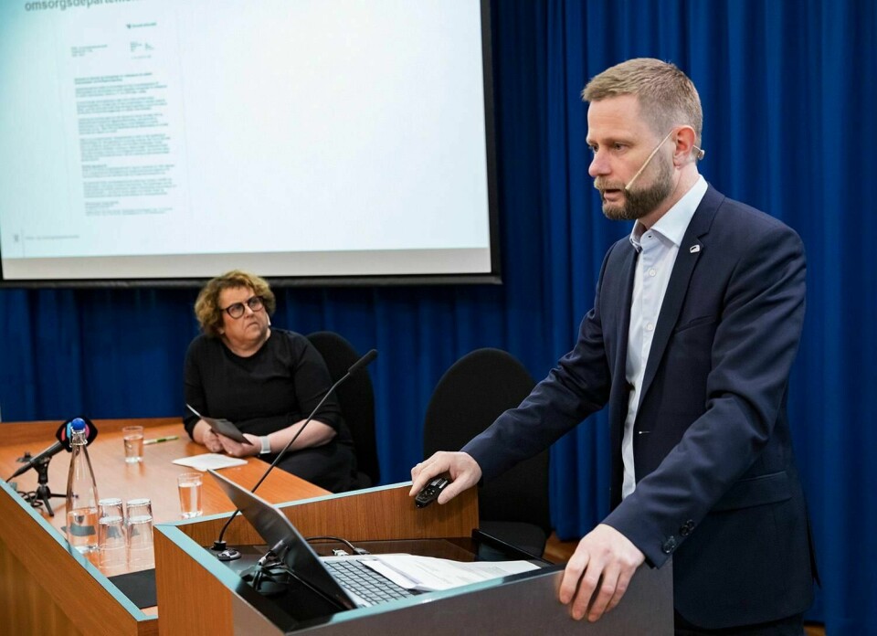 ENDRING: Helseminister Bent Høie og Olaug Bollestad fra KrF fortalte om endringer i abortloven.