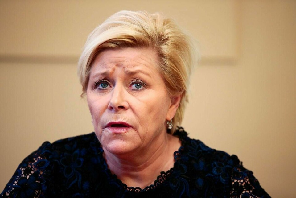 FORSKJELLER: Det har blitt større forskjeller mellom rike og fattige i Norge. Finansminister Siv Jensen skylder på innvandring.