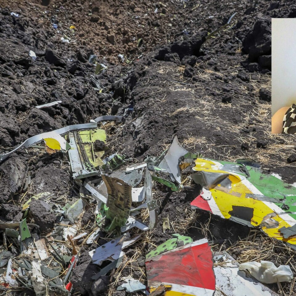 STYRTET: Et fly fra Ethiopian Airlines styrtet søndag. Alle om bord er døde. Karoline Aadland er savnet etter ulykken, sier Røde Kors.
