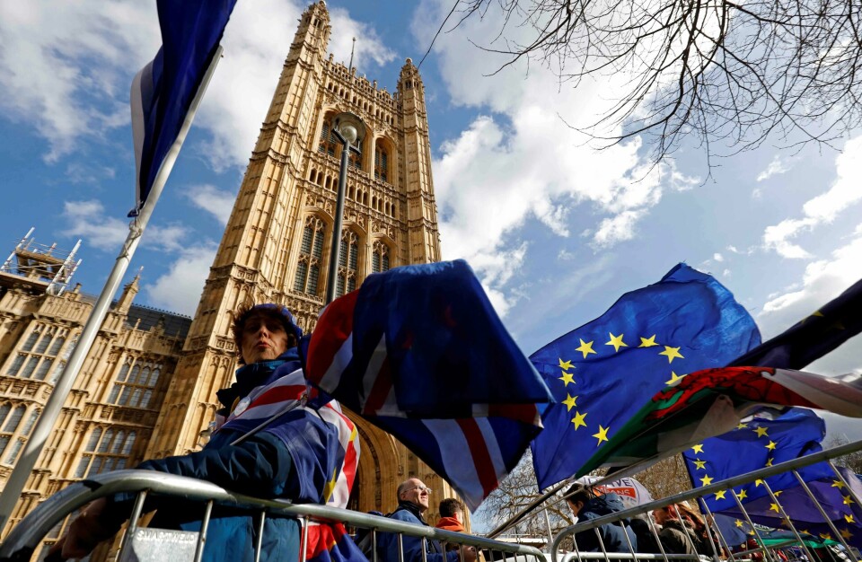 UTSETTER: Parlamentet i Storbritannia stemte for å utsette brexit.
