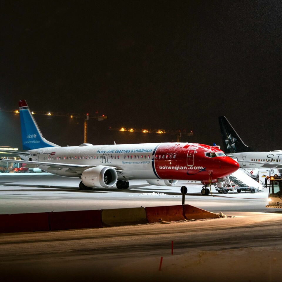 INNSTILT: Minst 20 avganger med selskapet Norwegian er innstilt onsdag. Årsaken er at Norwegian ikke vil fly Boeing 737 MAX 8.