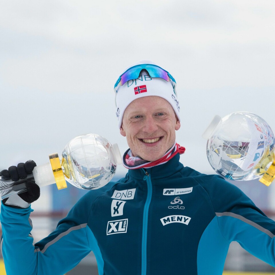 REKORD: Johannes Thingnes Bø har flest seiere på én sesong i verdenscupen i skiskyting.