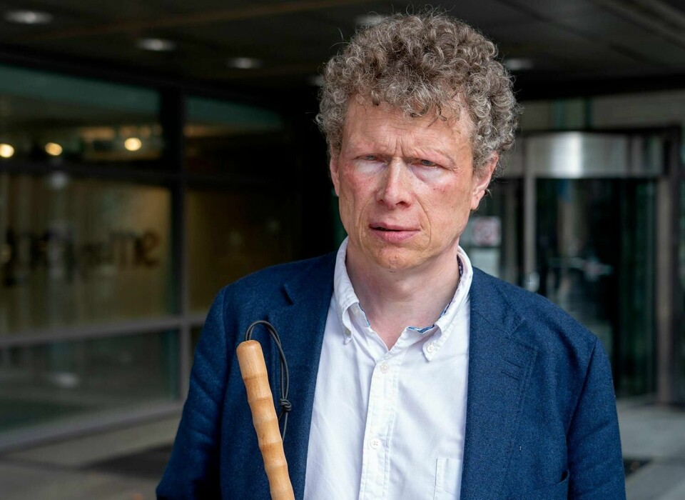 KRAV: Sverre Fuglerud og resten av Blindeforbundet mener dagligvarer bør merkes med punkt-skrift.