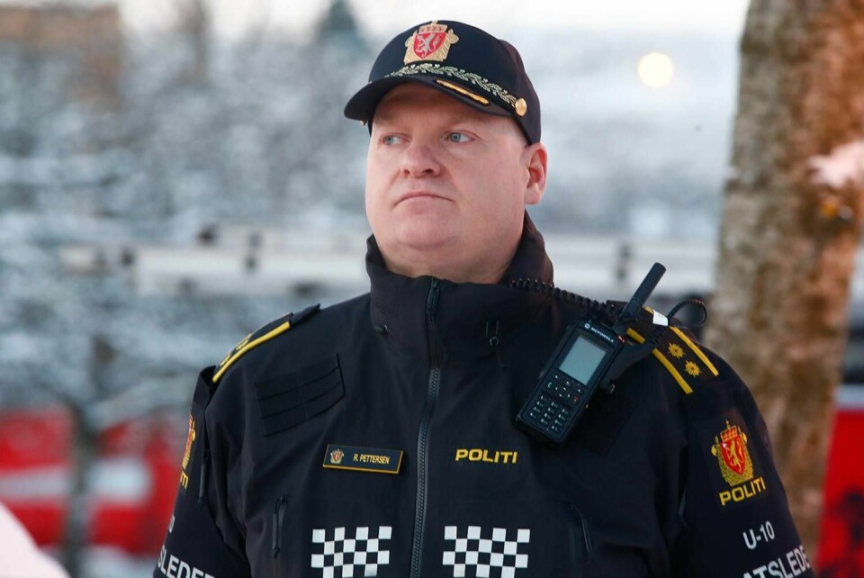 LETER: Roger Pettersen er innsatsleder i polititet. Han informerte pressen om rednings-arbeidet etter skredet på Gjerdrum mandag.