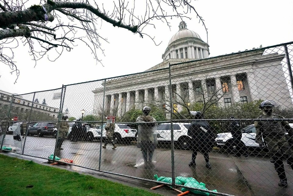 SIKKERHET: Ingen ønsker nytt opprør og storming av bygningen i Kongressen i USA. Derfor kommer 15.000 soldater til Washington. De skal beskytte innsettelsen av ny president.