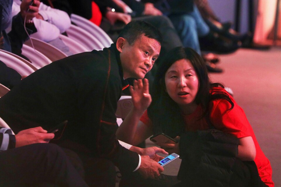 TILBAKE: Jack Ma i Alibaba har vist seg igjen. Her er han fotografert på et annet arrangement i Kina tidligere.