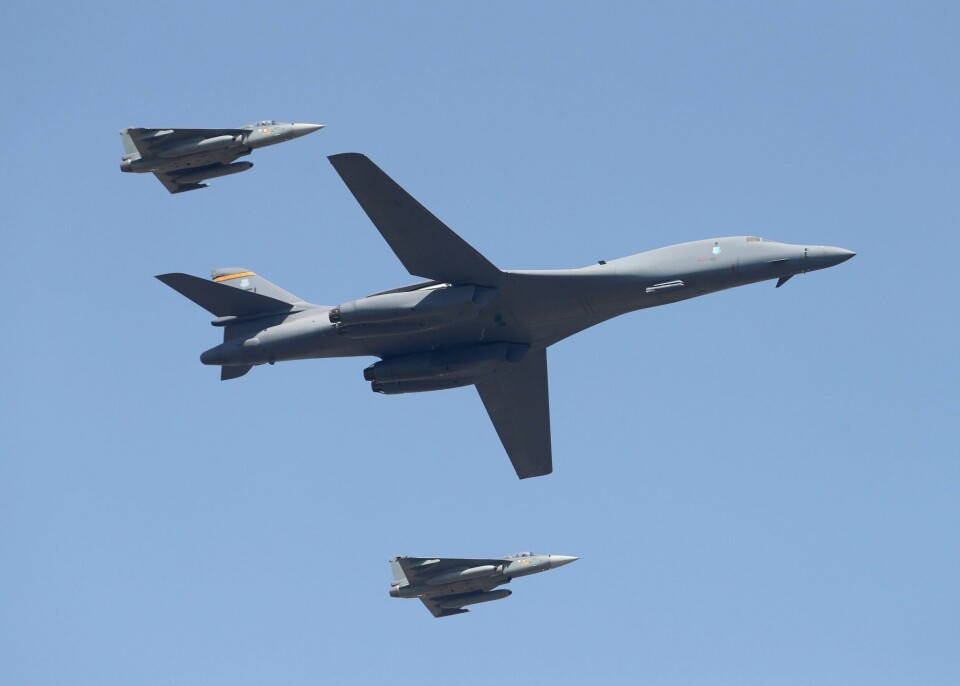 ØVER: USA skal trene i Norge med B-1B bombefly.