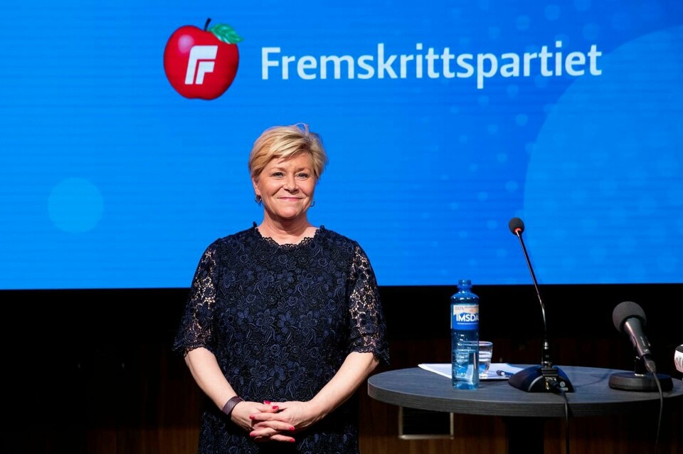 SLUTTER: Siv Jensen sa nei til gjenvalg til Stortinget og til å fortsette som leder av Fremskrittspartiet. Det ble kjent torsdag.