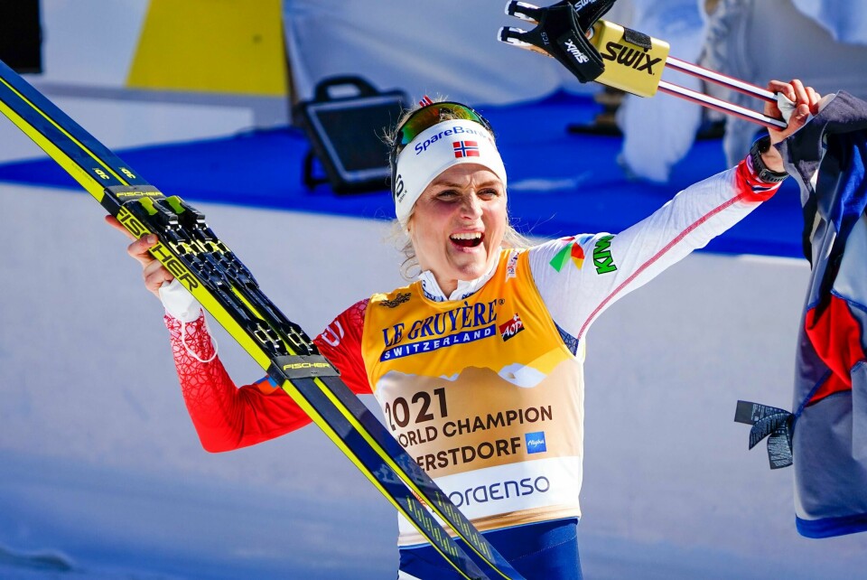 GULL: Therese Johaug vant gull tirsdag.