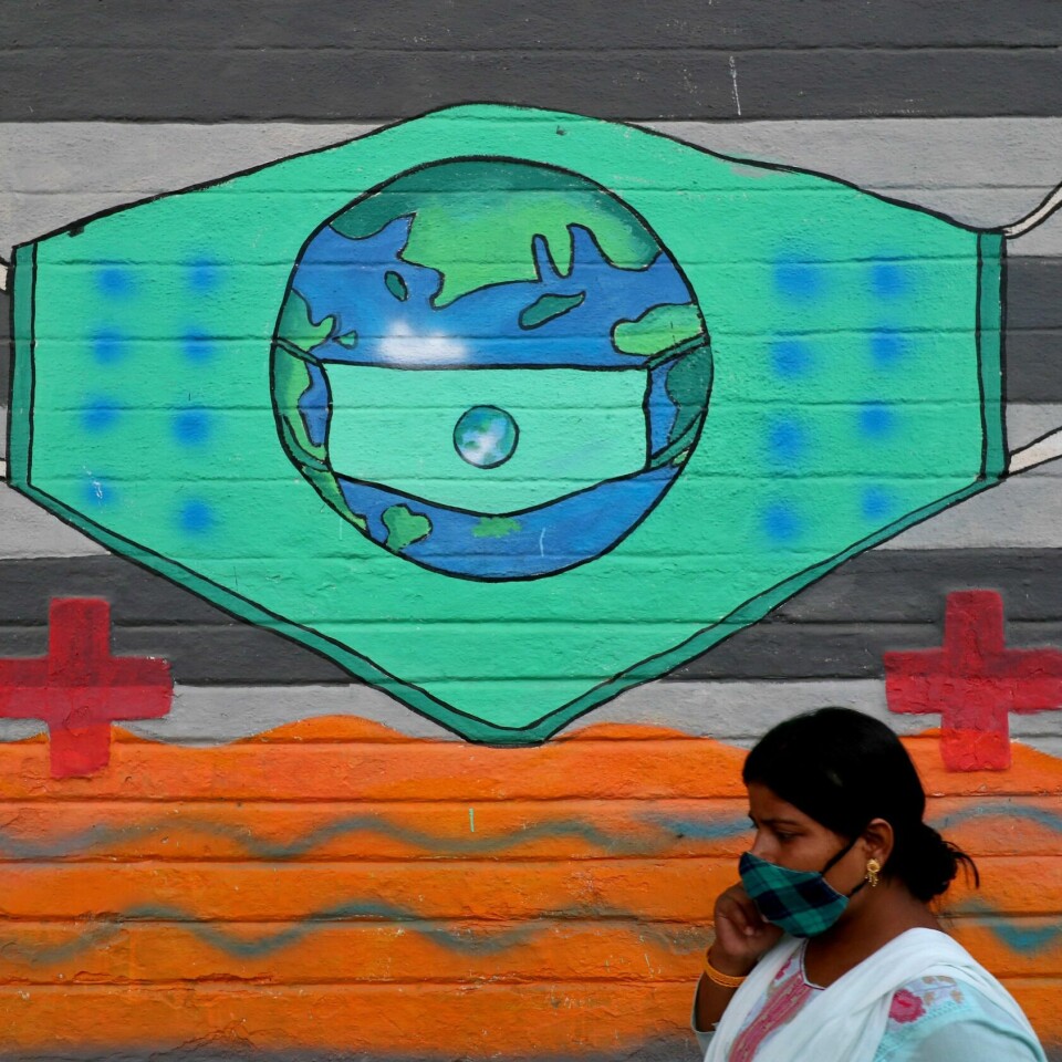 ØKER: Flere blir smittet med korona i India. Landet er inne i sin andre runde med økt smitte.