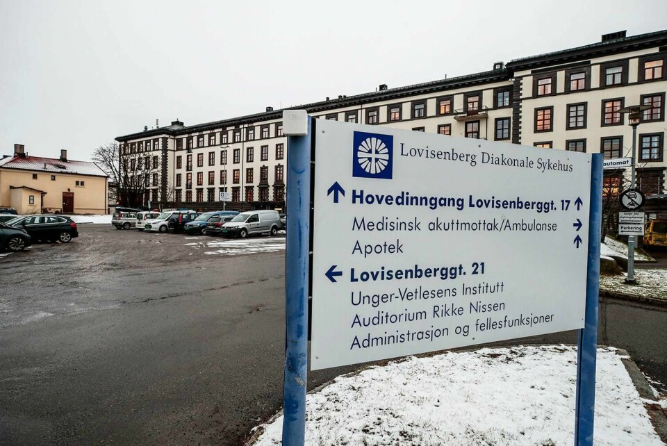 DØD: En ny person er død av korona-virus på Lovisenberg sykehus i Oslo.